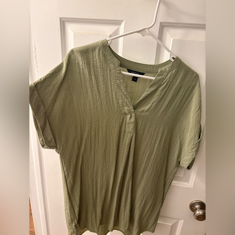 RACHEL Rachel Roy Sage Green Blouse